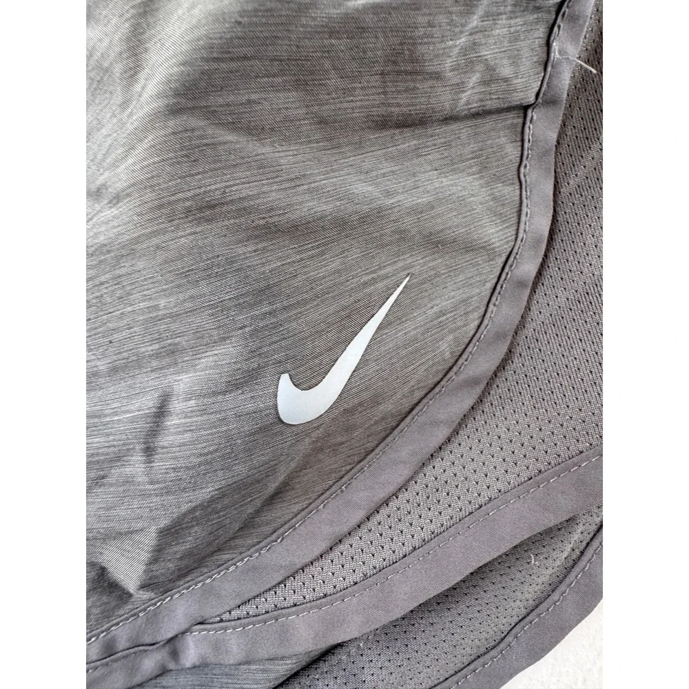 Nike Women's XS Dri-FIT Tempo Running Shorts Gray Mesh Athletic Workout